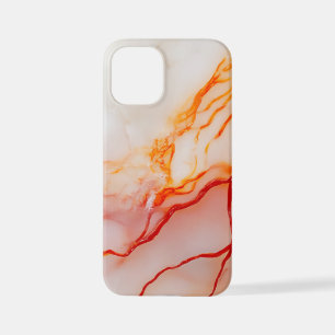 Elegant White & Gold Marble Pattern iPhone 12 Mini Case