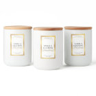 Elegant White & Gold Packaging Wax Melts Label