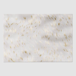 Elegant White Gold Wedding Tissue Paper