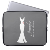 Elegant White Gown on Grey - Stylish Simple Design