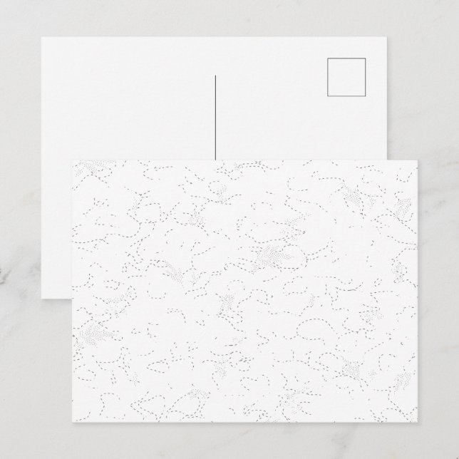 Elegant White Graduation Announcement (Front/Back)