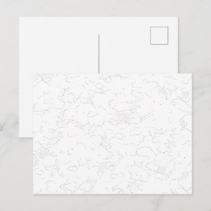Elegant White Graduation Announcement Postcard