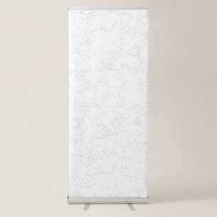 Elegant White Graduation Announcement Retractable Banner
