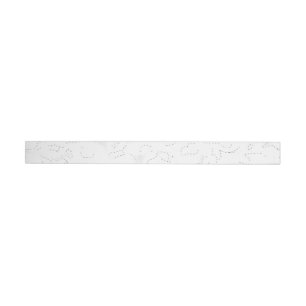 Elegant White Graduation Announcement Wrap Around Label