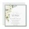 Elegant White Gray Green Watercolor Bridal Shower