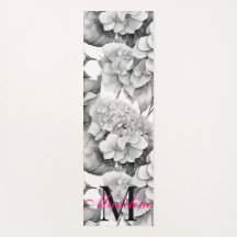 Elegant white grey black floral watercolor