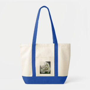 Elegant White Hydrangea Floral Tote Bag Botanica