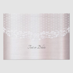 Elegant White Lace Floral Tissue Paper