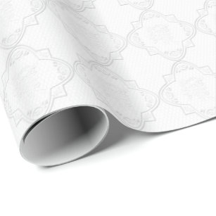 Elegant White Lace Wrapping Paper