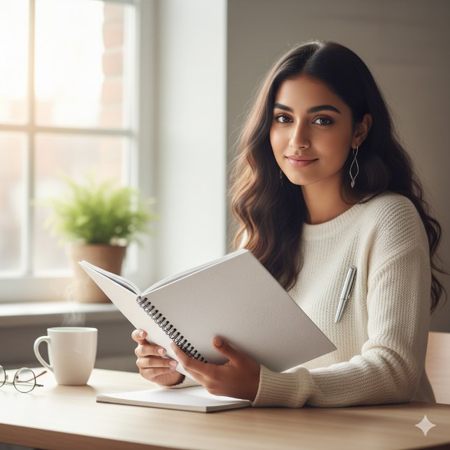Elegant White Leather Texture Writing Notebook (Creator Uploaded)