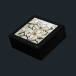 Elegant White Magnolias Stained Glass Illusion Gift Box<br><div class="desc">Elegant white magnolias box in a stained glass effect. Delicate and cheerful. Perfect for store jewellery and other treasures,  or give as a personal gift.</div>