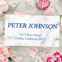 Elegant White Marble Adress