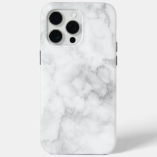 Elegant White Marble iPhone 15 Pro Max Case
