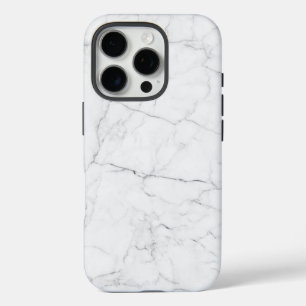 Elegant White Marble iPhone 16 Pro Case
