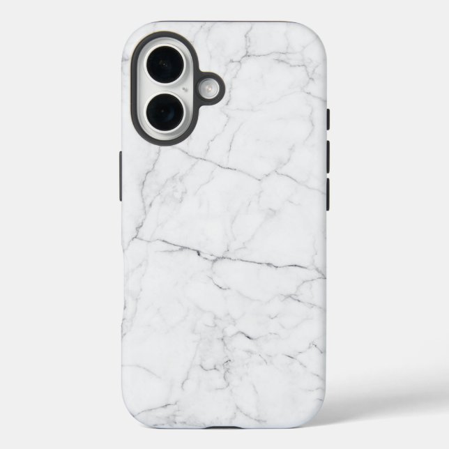 Elegant White Marble Case-Mate iPhone Case (Back)
