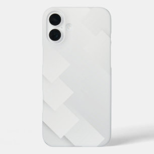 Elegant White Marble iPhone 16 Plus Case