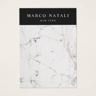 Elegant White Marble Earring Display Card