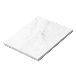 Elegant White Marble Home Decor Notepad