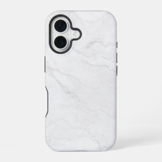 Elegant White Marble iPhone 16 Case
