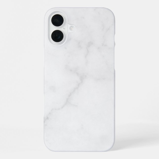 Elegant White Marble  iPhone Case (Back)