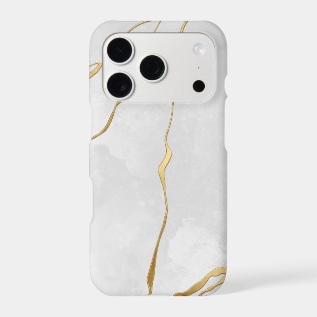 Elegant White Marble iPhone Case (Back)