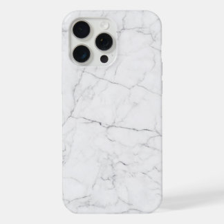 Elegant White Marble  iPhone 15 Pro Max Case