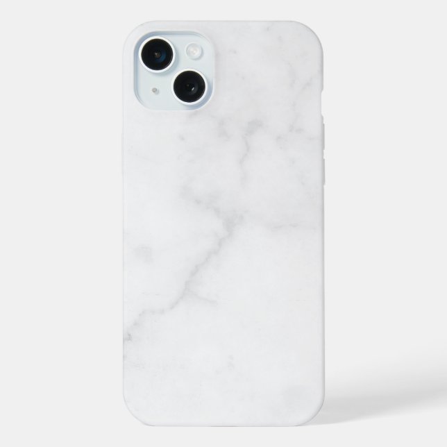Elegant White Marble  iPhone Case (Back)