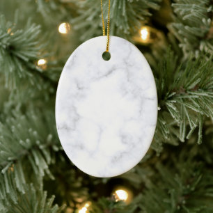 Elegant White Marble Modern Ceramic Tree Decoration