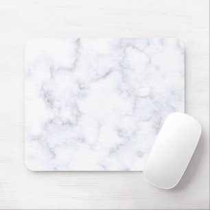 Elegant White Marble Modern Mouse Mat