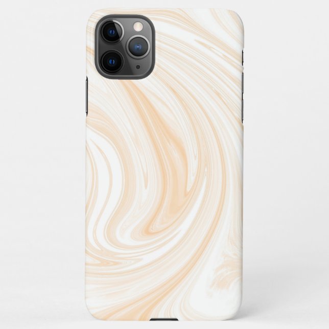 Elegant White Marble Pattern iPhone Case (Back)