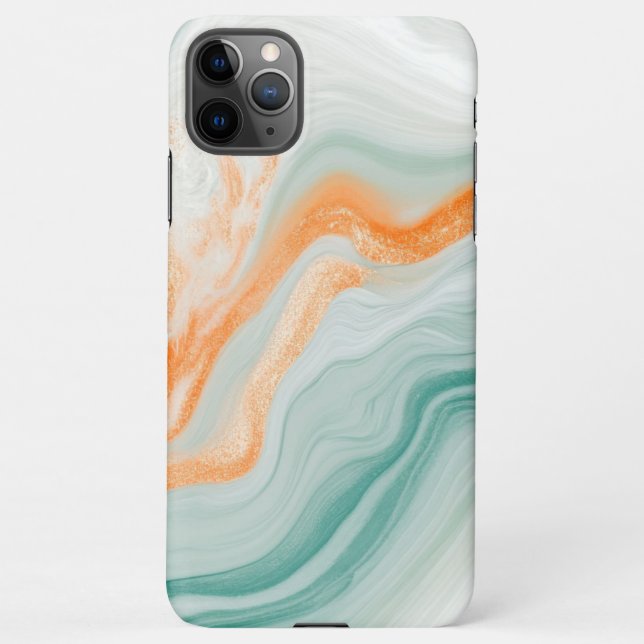 Elegant White Marble Pattern iPhone Case (Back)