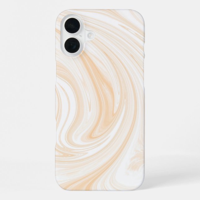 Elegant White Marble Pattern iPhone Case (Back)