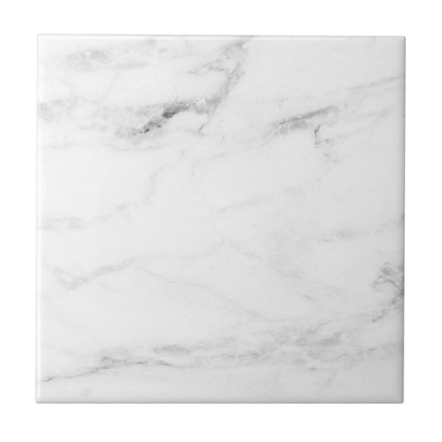 Elegant White Marble Professional Custom Template Tile (Front)