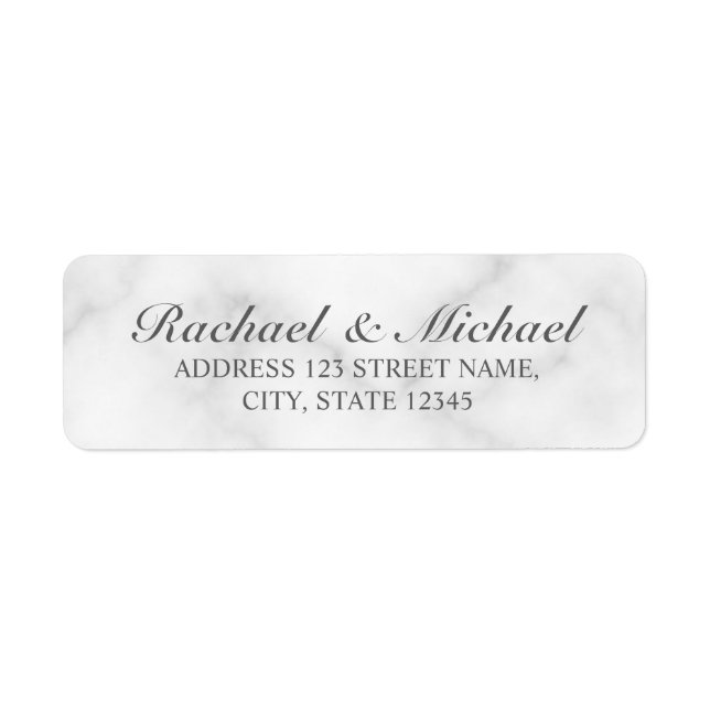 Elegant White Marble Wedding (Front)