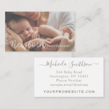 Elegant White Minimal Modern Newborn Photographer