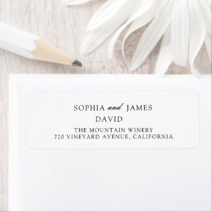 Elegant White Minimalist Wedding