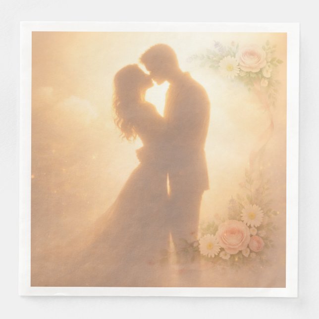 Elegant White Napkin  (Front)