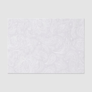 Elegant White Paisley Lace Tissue Paper