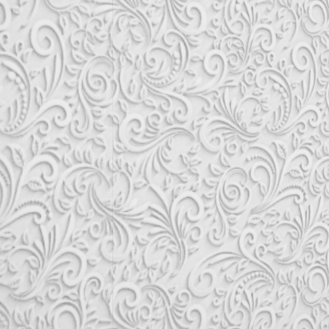 Elegant white pattern wallpaper (Seam)