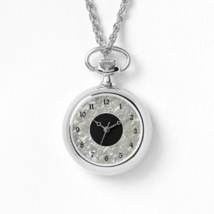 Elegant White Pearl Face Watch