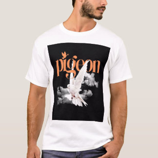 Elegant White Pigeon T-Shirt