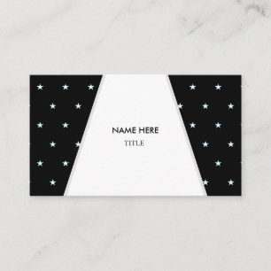 Elegant White Ray on Starry Background Business Card