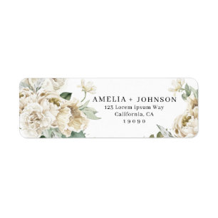Elegant White Rose Flowers gold greenery wedding