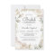 Elegant White Roses Bridal Luncheon Invitation