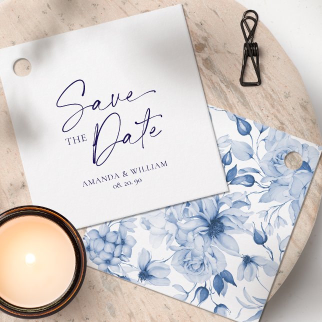Elegant white Save the Date Tag (Creator Uploaded)
