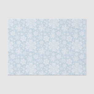 Elegant White Snowflake (Frost Blue) Tissue Paper