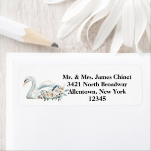 Elegant White Swan Address