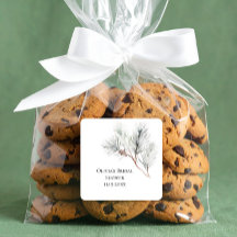 Elegant White Winter Pine Bridal Shower