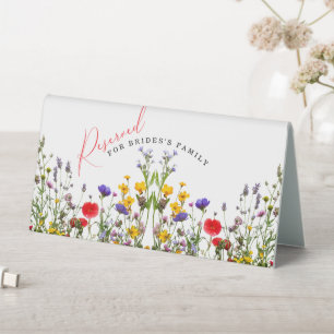 Elegant Wild Floral Blooming Wedding Reserved