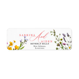 Elegant Wild Flower Blooming Garden Wedding